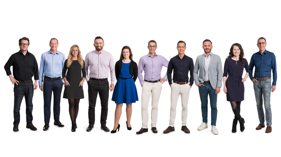 from left to right: Matthias Unser, Michael Unger, Kathrin Kieninger, Osman Turan, Anne Wolf, Rüdiger Simonis, Sebastian Schmeiser, Alexander Chkhikvishvili, Maria Günther,  Dirk Sander